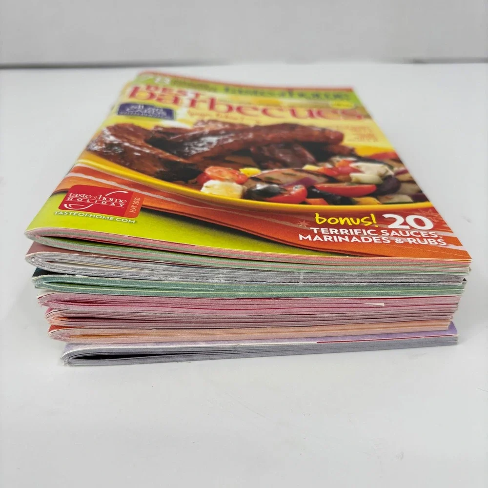 Taste of Home Pillsbury Recipe Card Books Lot of 7 Cookbooks 2010 Baking Cooking